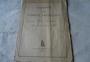 Caderno de verbos Franceses