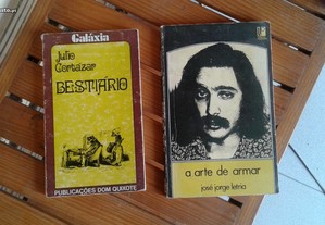 Obras de Júlio Cortázar e José Jorge Letria