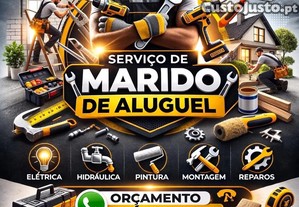 Marido por hora. Reparações ao domicílio. Manutenção.