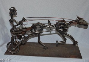 Corrida de SULKY - Cavalo Peça em aço