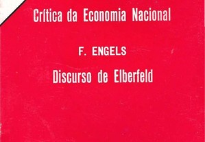 Crítica da Economia Nacional   Discurso de Elberfeld   Textos inéditos 1845