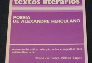 Livro Poesia de Alexandre Herculano Maria da Graça Videira Lopes
