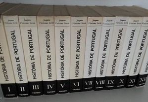 livros: Joaquim Veríssimo Serrão "História de Portugal", 12 volumes
