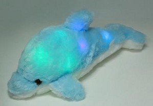 Golfinho Peluche com Luz