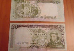 Notas de 20$00,chapa 7: Santo António 1964