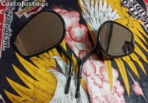 Espelhos pretos originais harley Davidson