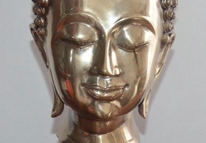 Busto Buda Indiano Estatueta em liga metálica