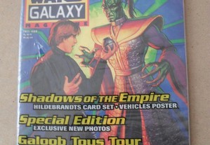 Star Wars Galaxy magazine 9 Topps Comics 1996 Selada com 3D Trading Card Vader Widescreen