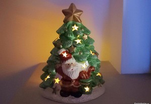 Suporte de vela (Árvore de Natal com Pai Natal)/Candle holder (Christmas tree with Santa Claus)