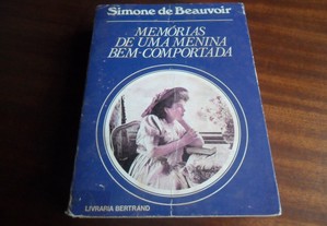 "Memórias de uma Menina Bem Comportada" de Simone de Beauvoir - 1ª Edição de 1975