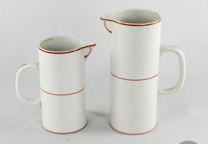Conjunto de 2 jarros porcelana Artibus, Art Déco