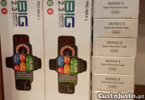 Lote Smartwatch Branco, Preto e Rosa 30 Unidades lacradas
