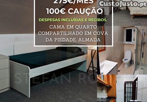 Quarto Compartilhado em Almada Despesas Incluidas Entrada Imediata Bed In Shared ROOm