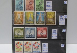 Filatelia: Conjunto 4 series completas selos novos de Portugal (1)