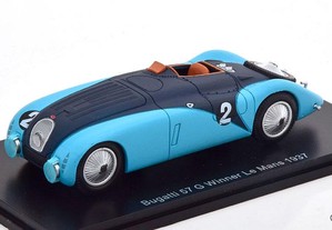 1/43 bugatti 57 g winner 24h le mans 1937 (spark)