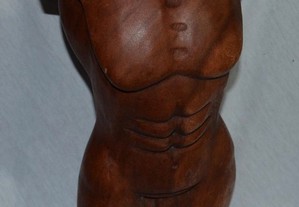 Estatueta em madeira TRONCO de HOMEM