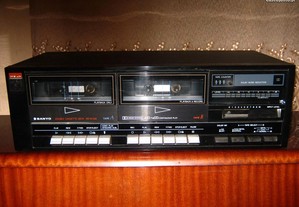Sanyo stereo DOUBLE cassette Tape Deck RD W266