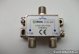 Splitter TV ou repartidor de antena 2 saídas Ikusi