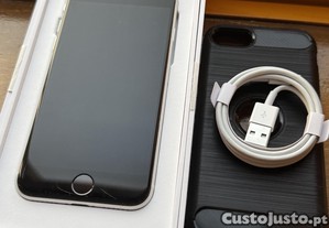 Apple Iphone SE 2nd gen branco com capa e cabo Lightning