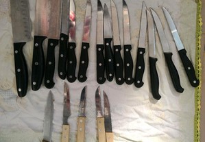 Conjunto de 20 facas de cozinha