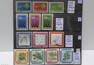 Filatelia: Conjunto 4 series completas selos novos de Portugal (2)