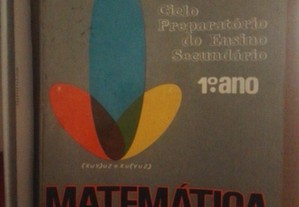 livro de Matemática antigo 1ºAno de António Augusto Lopes