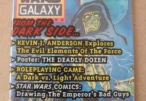 Star Wars Galaxy magazine 8 Topps Comics 1996 Selada com Trading Cards Dark Side Emperor