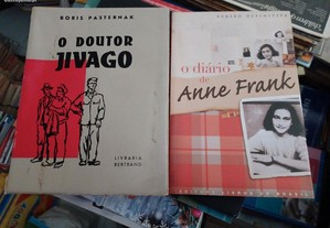 Obras de Boris Pasternak e Anne Frank