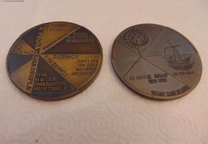 Medalhões dos 60 Anos do Rotary em Portugal 1926-1986