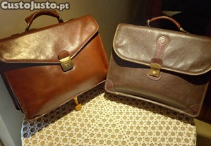 Pastas vintage em couro