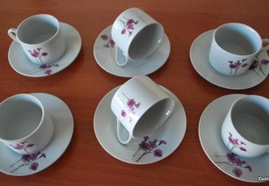 Chávenas de Chá Porcelana Novas (12 Peças)