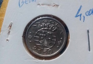 Moedas 2&50 centavos Angola