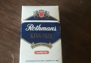 Caixa de fósforos maço de tabaco Rothmans