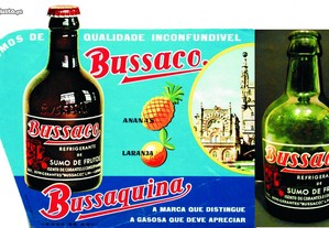 1 Rótulo publicitário de BUSSACO, antigo - anos 60