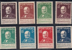 Selos Portugal 1940-Afinsa 599/606 MVLH
