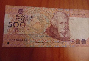 Nota de 500$00,Chapa 12: Mouzinho da Silveira ano 1992