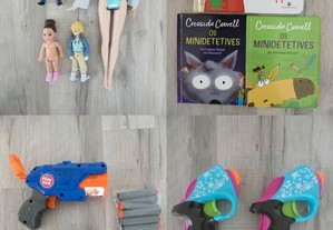 Brinquedos e Livros infantis diversos