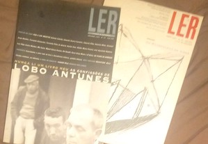 Revista Ler, 2 volumes com entrevistas a António Lobo Antunes.