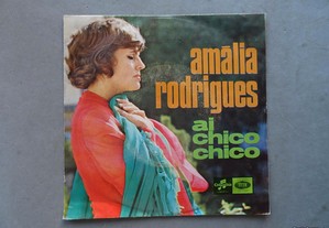 Disco vinil single - Amália Rodrigues - Ai Chico Chico