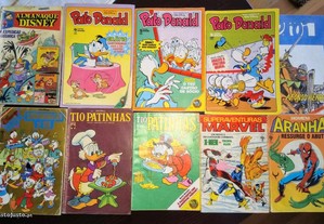 Revistas Livros banda desenhada Disney Marvel antiguidade
