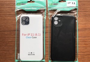 Capa de silicone com protecção de câmara traseira iPhone 11 / Capa com câmara 3D iPhone 11