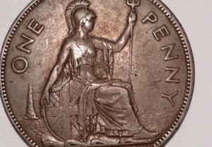 Moeda 1 Penny 1939 Inglaterra