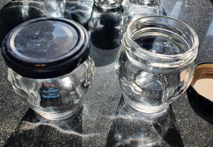 Frascos de vidro para colocação de doces / compota