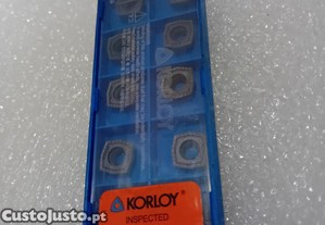 10 pastilhas p/ fresa e CNC XOMT11T306 Korloy