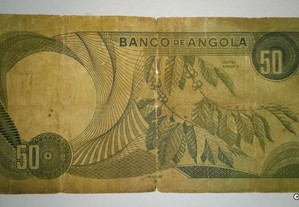 Nota de Angola Ultramar 50 Escudos 24.11.1972