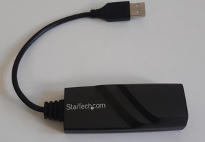 Adaptador USB 2.0 para Ethernet Gigabit RJ-45 Funcional