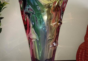 Jarra / Floreira em Vidro moldado Multicolor