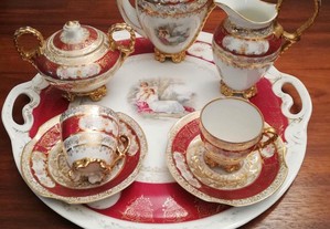 Serviço de chá Tête-à-Tête em porcelana