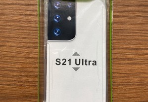 Capa de silicone reforçada para Samsung Galaxy S21 Ultra