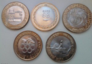 Lote moedas comemorativas 200 escudos